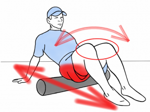Foam Rolling the Hips and Glutes during PreHab