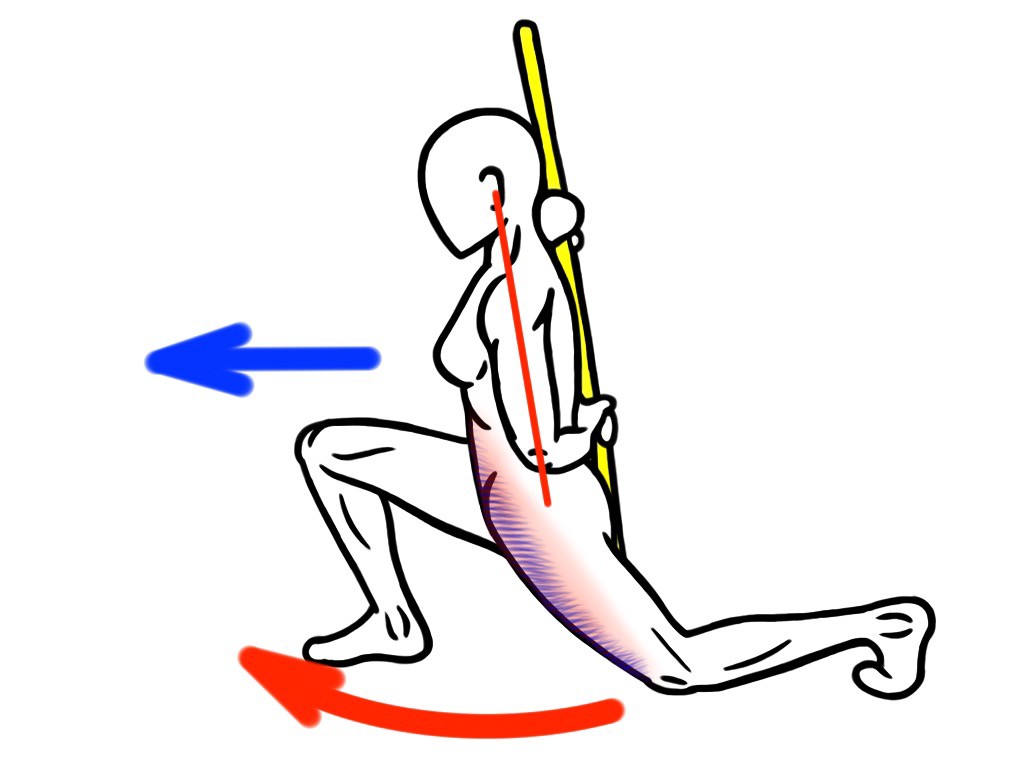 Stretching - PNF Stretch - Contract:Relax - Kneeling Lunge Stretch for the Hip Flexors