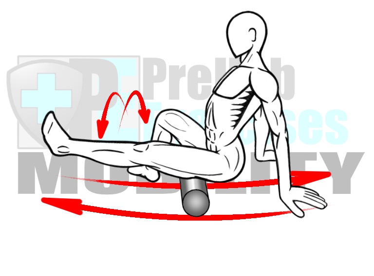 prehab-exercises-foam-rolling-the-hamstring-complex-posterior-leg-muscles-for-knee-alignment-and-range-of-motion-and-hip-mobility-and-stability