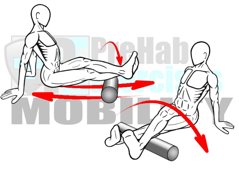 prehab-exercises-foam-rolling-the-peroneals-and-gastrocnemius-lateral-calf-muscles-for-knee-and-ankle-alignment-mobility-and-stability