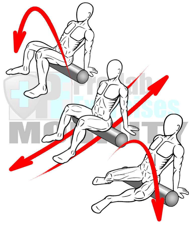 prehab-exercises-foam-rolling-the-posterior-hip-and-gluteus-complex-hip-muscles-with-joint-articulation-for-hip-mobility-alignment-and-stability