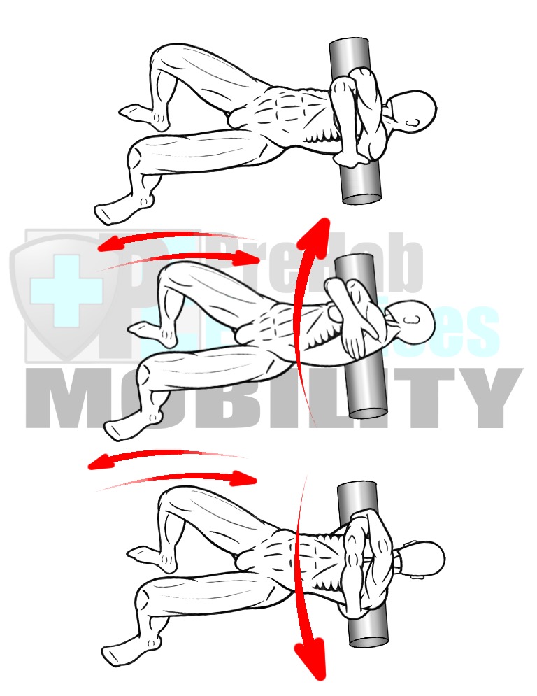 prehab-exercises-foam-rolling-the-rhomboids-mid-and-lower-trapezius-muscles-with-oscillations-for-thoracic-spine-mobility-and-alignment
